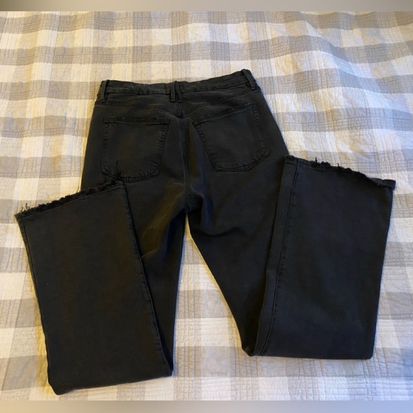 Good American distressed black flare jeans - Picture 2 of 4